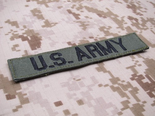 Green Chest Tapes Custom name Tapes ARMY NAVY SEAL DELTA Embroidery Patch - Picture 8 of 15