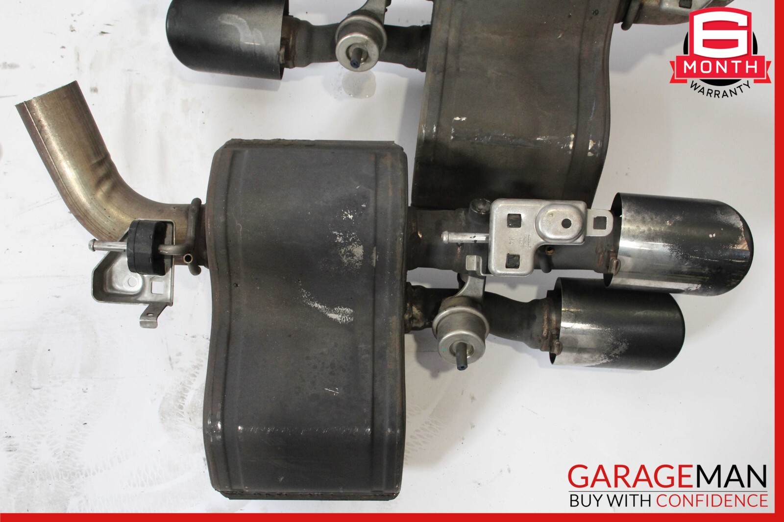 14-17 Maserati Quattroporte Rear Right & Left Exhaust Muffler Dual Tip OEM