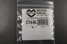 Magna Visual CT4-BL Blue Vinyl Chart Tape - 1/8" x 27' - New