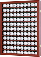 110 Golf Ball Display Case Wall Cabinet Holder Shadow Box Acrylic Door UV Protec
