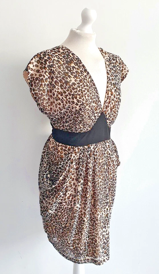 Mujer, Vestido, Mariposa por Matthew Williamson, Talla 12, Estampado Animal/Leopardo Foto 2 de 4