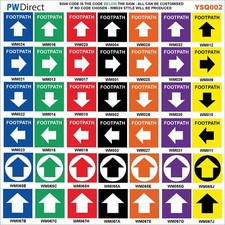 SIGN waymarkers arrow guide track trail footpath direction orienteering YSQ002