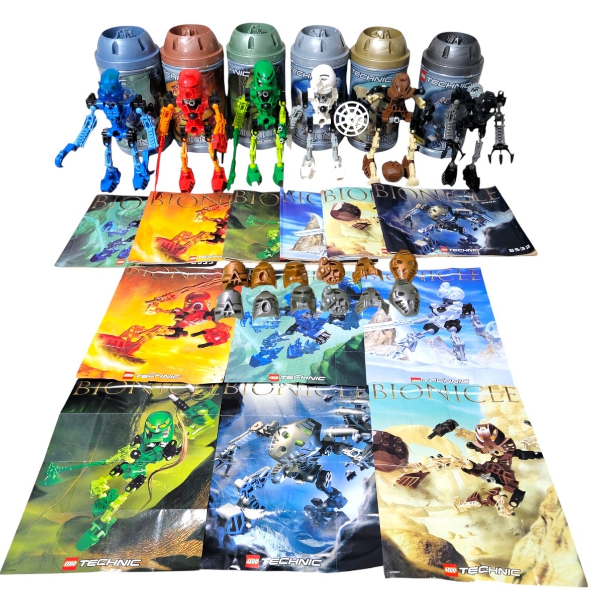 2001 LEGO Bionicle Toa Mata W/Gold & Silver Kanohi Masks