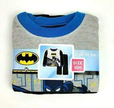 Batman 2 Piece Boy's Flannel PJ Set Size 18M