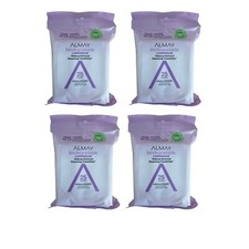 4 Packs Almay Biodegradable Face Wipes, Makeup Remover hypoallergenic