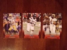 3 Card Lot of 2020 Leaf Draft Rookie Football Cards - Joe Burrow