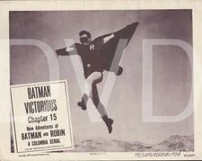 1949 OG Batman & Robin Theater Lobby Card 11x14 Chapter 15 Batman Victorious SEE