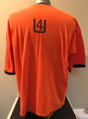 Budweiser This Bud 4 U Orange Delta Pro Weight Men's T Shirt 2XL Vintage VGC - Picture 2 of 8