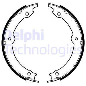 LS2152 DELPHI Brake Shoe Set, Parking Brake for LEXUS,TOYOTA,TOYOTA (FAW)