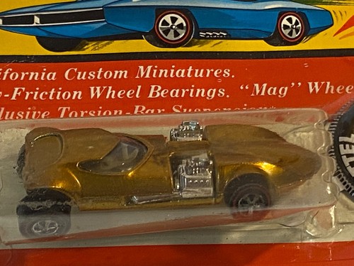 Vintage Hot Wheels Red Lines Blister Pack Twinmill Honey Gold - Picture 12 of 13