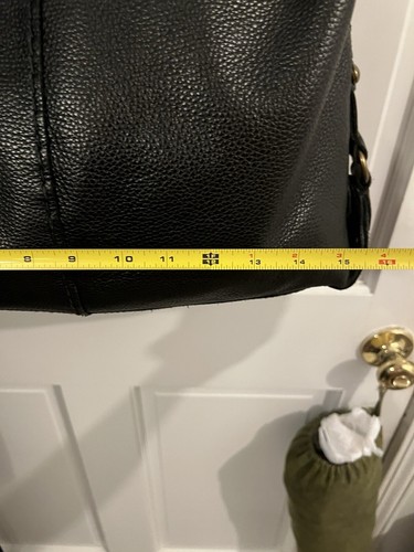 Lucky Brand Hobo Handtasche schwarz Kiesel Leder XL Nieten - Bild 2 von 11