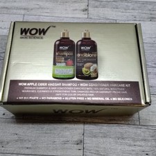 WOW Skin Science Apple Cider Vinegar Natural Shampoo Conditioner, 500ml each