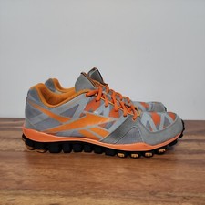 Reebok J99474 RealFlex Transition Athletic Shoe Gray Orange 11.5 Men's Sneakers