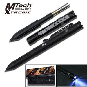 Mtech Xtreme Tactical Self Defense Aluminum Clip Pen Led Light Ta 93bkl Nib Ebay