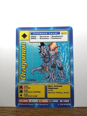 Dragonmon 1st Edition Digimon Digital Monsters Bandai 1999 Good