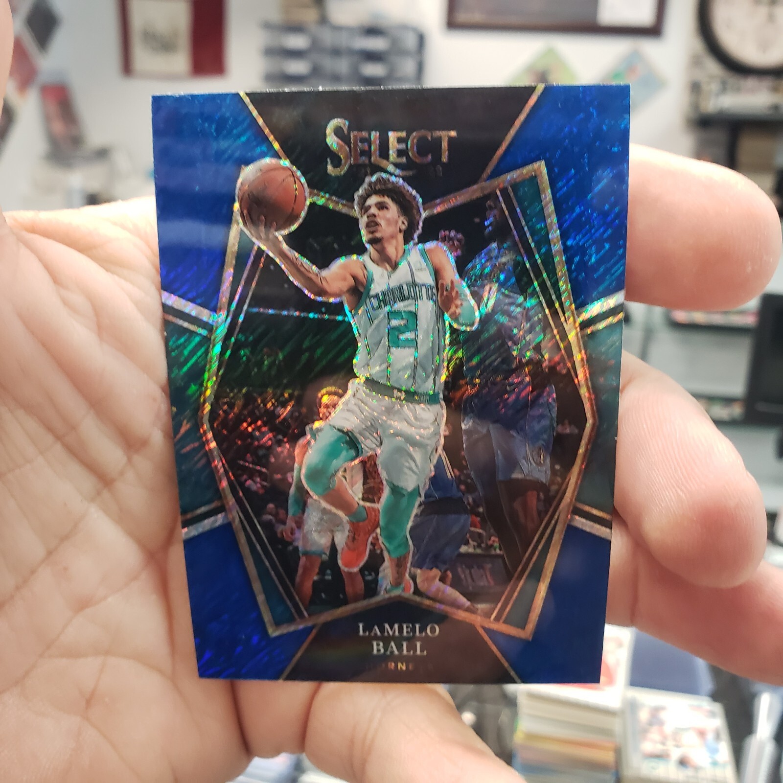 2021-22 Panini Select Premier Level Silver Holo Lamelo Ball # 185