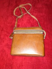 VINTAGE TOP GRAIN COWHIDE Brown Hard Side Carry Case CAMERA BAG