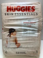 Huggies Skin Essentials Diapers, Size 3 16-28lbs , 52ct