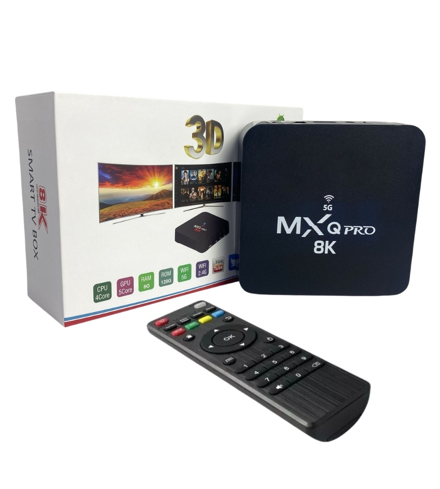 Android Smart TV Box WiFi 5G Mxq Pro 8K Quad...