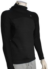 Hurley Coast Guard 2MM LS Hooded Surf Jacket - Black - New