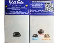 Yahu YMA7278 Spitfire Mk.Xiv 1/72 Instrument Panel