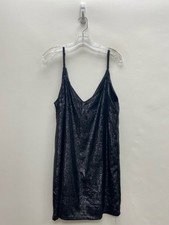 MINKPINK Size L Black Shimmery Sleeveless Ladies Dress