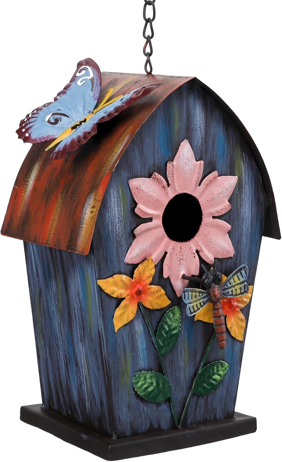 Metal Bird Houses for outside Hanging,Wild Bird House Outdoor, Decorative Birdho