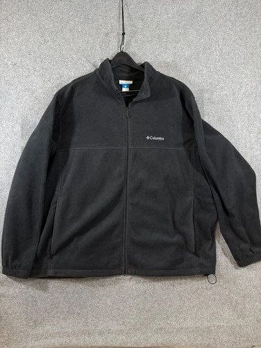 Columbia Steens Mountain 2.0 Fleece Jacket Mens 4X Black Full Zip Stand-Up Neck image 3