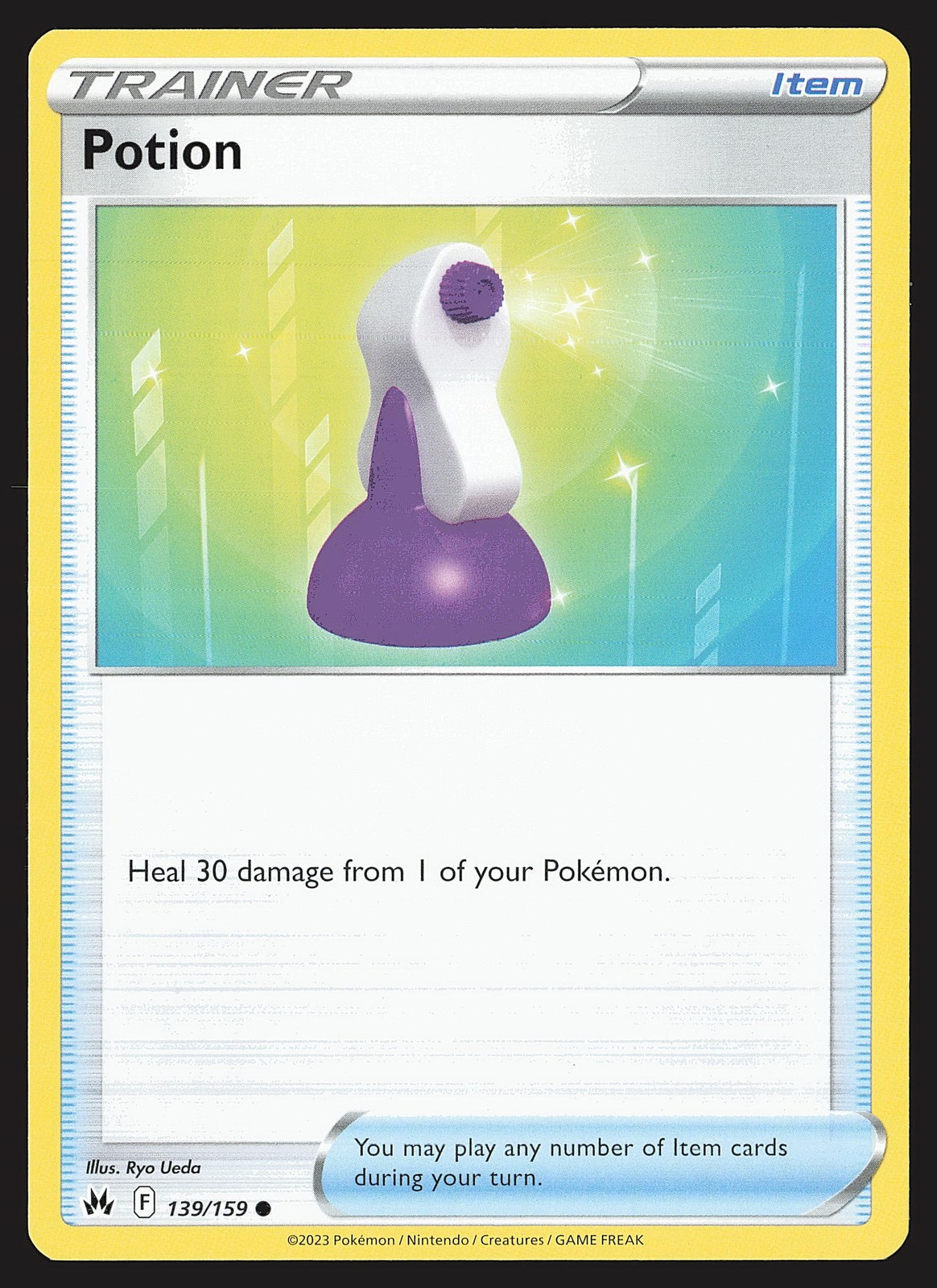 Crown Zenith Potion #139/159 Common Pokemon Card