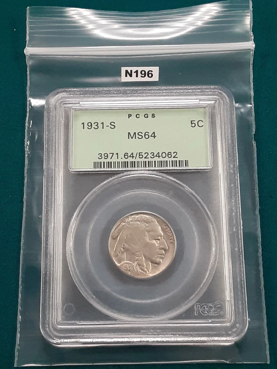 MS 64 Graded 1931 Year US Buffalo Nickels (1913-1938) for sale | eBay