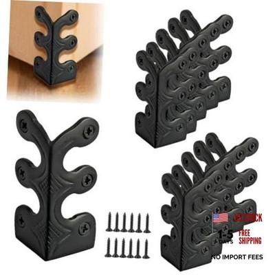 pcs Solid Brass Baseboard Corner Protectors, Skirting Board Corner 10 Black