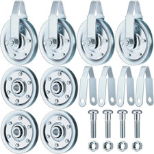 8 Pieces Heavy Duty Garage Door Pulley 3 INCH 200LB Sheave Pulleys Garage
