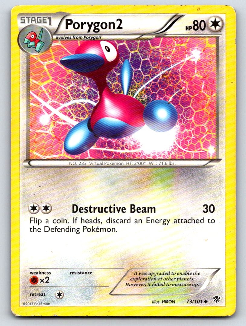 Porygon2 73/101 Uncommon Plasma Blast LP Pokemon TCG
