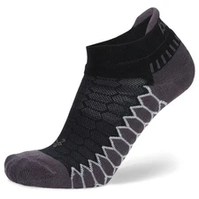 Balega Silver No Show Running Socks, Black
