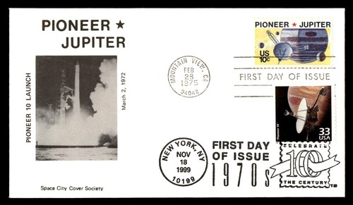 Mayfairstamps US FDC 1975 Space Pioneer Jupiter Launch 10 First Day Cover aat_52
