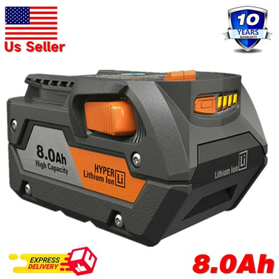#ad New PACK For Ridgid 18V R840085 8.0Ah Lithium ion Battery Rigid 18 Volt R840087 $24.98