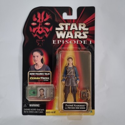 STAR WARS Episode I PADMÉ NABERRIE + CommTech Chip MOC OVP Hasbro + Star Case