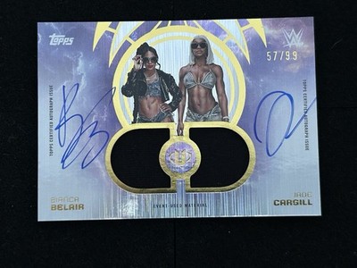Topps WWE Universe 2025 Dual Auto Relic Jade Cargill & Bianca Belair