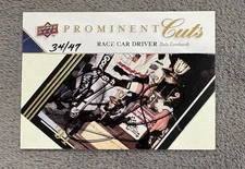 2009 Upper Deck Prominent Cuts Dale Earnhardt Auto /47 HOF Nascar Autograph