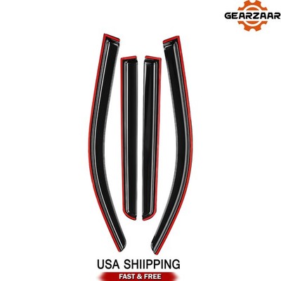 Wind Deflectors Fits 2024-2025 Toyota Tacoma Double Cab 4pcs SHATTERPROOF US