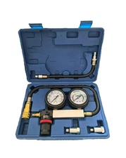 Cylinder Leak Down Tester Kit with Dual Gauges,  (TU21 Blue)