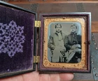 6th Plate Tintype Civil War Union Cavalry Soldiers Shell Jackets Berg # 1-28