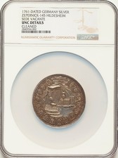Germany - Hildesheim - Bishopric - 1761 Sede Vacante AR Medal - NGC UNC Details