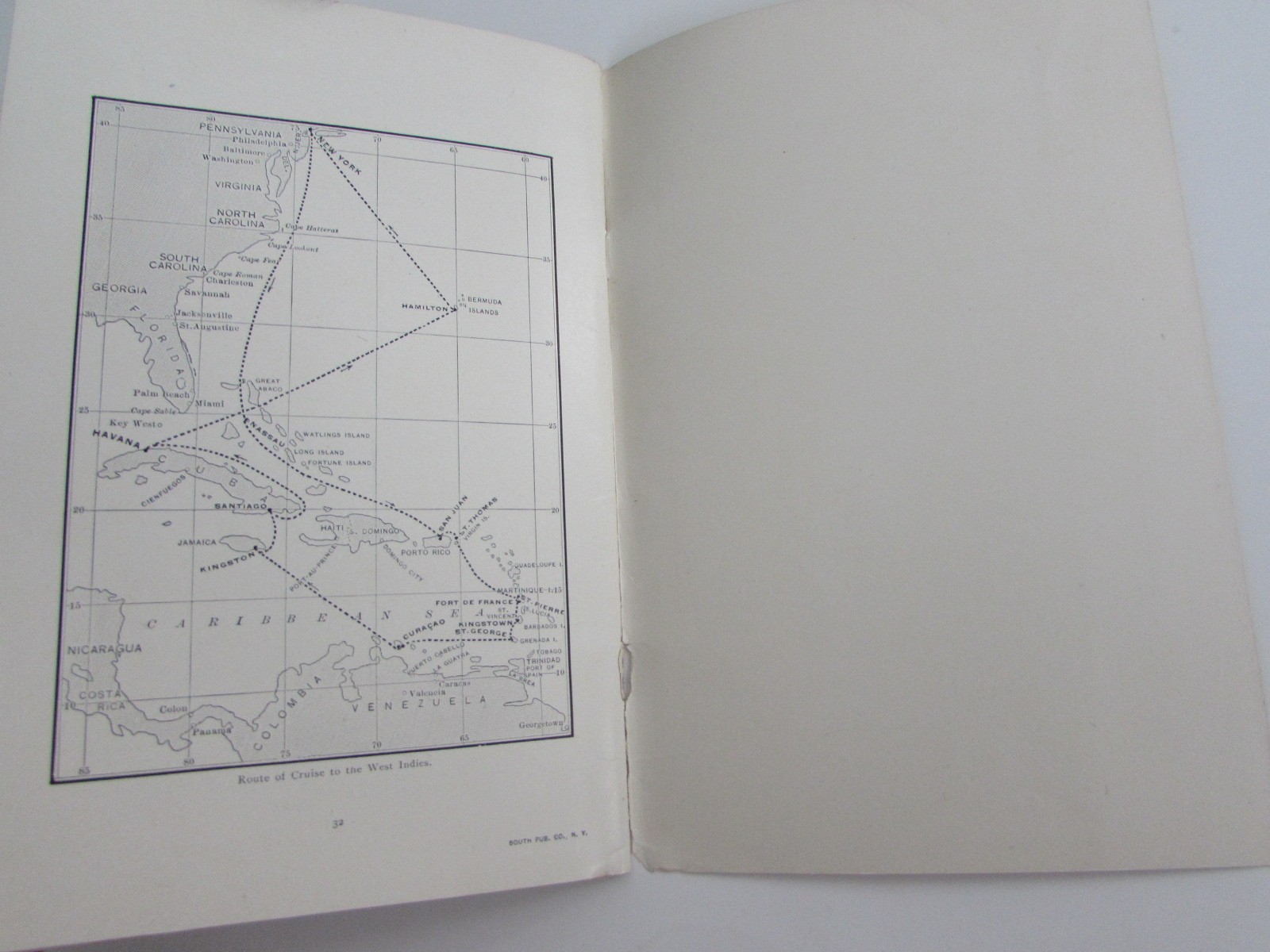 1902 Hamburg-American Line Nassau West Indies Bermuda Cruise Ship Tour Guide