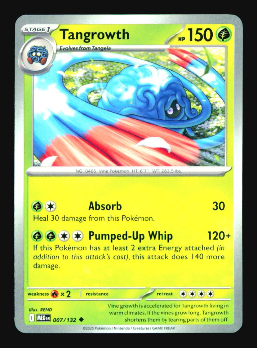 Pokemon Tangrowth 007/132 ME01: Mega Evolution Uncommon