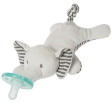 WubbaNub Elephant Bear Pacifier Plush BPA-Free Jungle Theme 0-6 Months