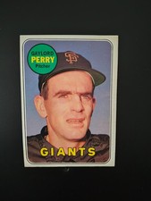 1969 Topps - Gaylord Perry #485 Last Name in Yellow NM