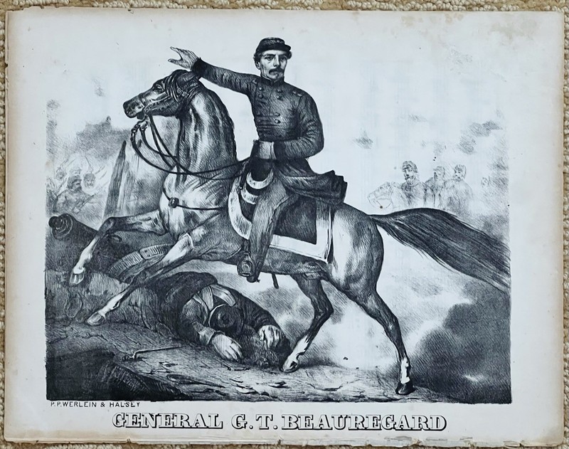 rare CIVIL WAR sheet music CONFEDERATE General G. T. BEAUREGARD New Orleans 1862