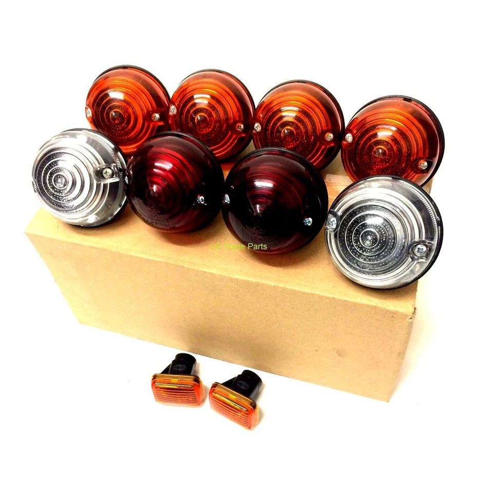 FITS DEFENDER 300TDi & TD5 NEW FULL INDICATOR SIDE STOP LIGHT LAMP SET KIT - Image 2 of 2