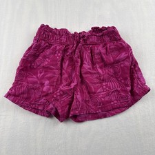 Gap Kids Shorts Girls Size Small 100 Cotton Elastic Waist Floral Print Pockets